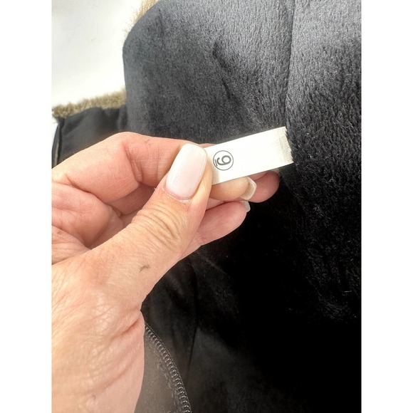 Apres by Lamo Black Suede Side Zip Winter Boots Lamb Wool Insoles Sz 9 - Picture 10 of 10